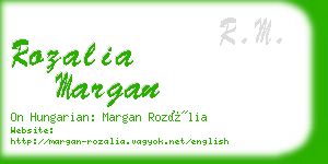 rozalia margan business card